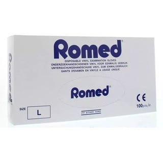 Romed Vinyl Handsch Ns Pdr L 100st 100