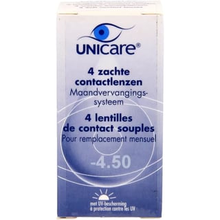 Unicare Zachte Maandlens -4.50 4st 4