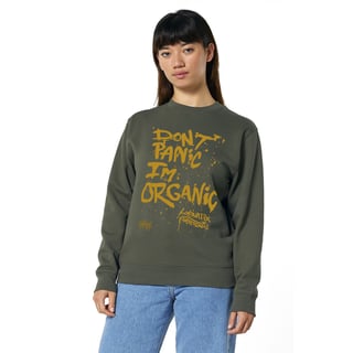 Don't Panic I'm Organic Sweater - Khaki