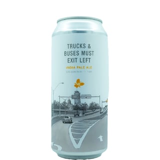Trillium Brewing Co. Trucks & Buses Must Exit Left