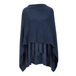 Knit-Ted Poncho Black - Choose Color: Night Air