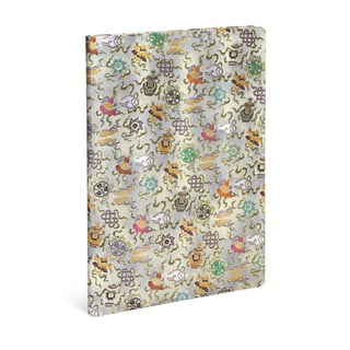 Paperblanks Notebook Grande Plain Shankha - 21 x 30 cm / Silver, Green, Various