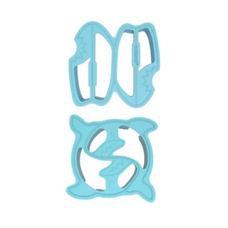 Lunch Punch Sandwich Cutters Haai - Blauw