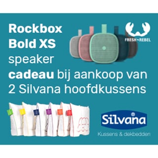 2x Silvana Support Hoofdkussen Met Gratis Rockbox Bold XS