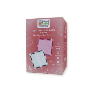 Cleverclixx Glitter Tiles Pack 16 Pcs