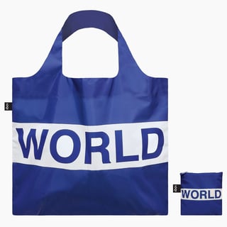 LOQi Folding Bag - World and Sign