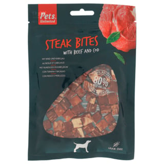 Pets Unlimited Steak Bites Beef