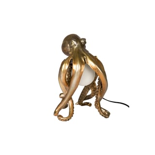 Octopus Lamp Goud