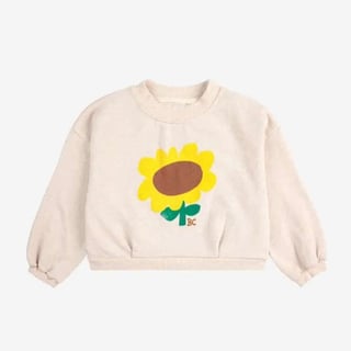 Bobo Choses Sunflower Cropped Sweatshirt