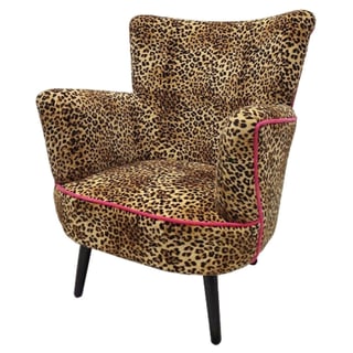 Fauteuil Jungle Love Panter 77x76x83cm Fuchsia Bies