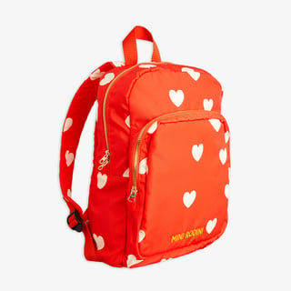 Mini Rodini Hearts Aop Backpack Red