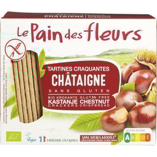 Le Pain Des Fleurs Kastanje Crackers 150g