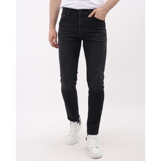 Nette Regular Fit Mannen Stretch Spijkerbroek - Heren Jeans - MM-R-05 -Zwart