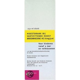 Healthypharm Broomhexine 8 Mg - 250 Ml - Hoestdrank