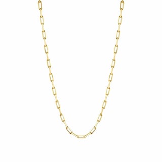 Silver Necklace Long Link - Sterling Silver / Gold Plated