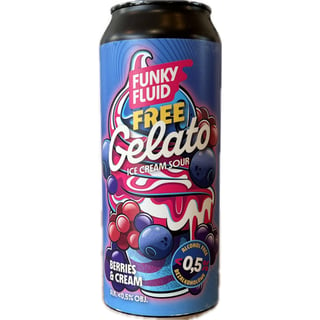 Funky Fluid Free Gelato Berries & Cream 0.5% 500ml