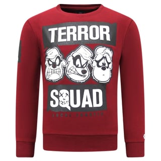 Heren Sweater Met Print - Terror Beagle Boys - Bordeaux