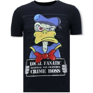 Exclusieve Heren T-Shirt - Alcatraz Prisoner - Blauw