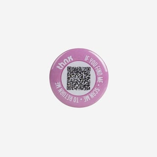 Thnx Tag Buttons - Voor je kwijtgeraakte spullen - Pink