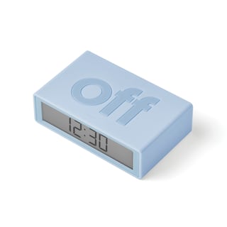 Lexon Flip+ Travel Clock Small - Light Blue
