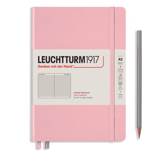 Leuchtturm medium lined notebook (A5) hardcover - 14.5 x 21cm / powder