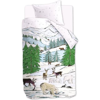 Dekbedovertrek Beddinghouse KIDS Snowscape Multi 140x200/220