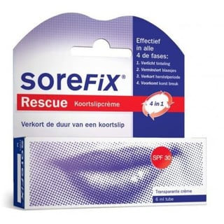 Sorefix Rescue Koortslipcr Tu 6ml