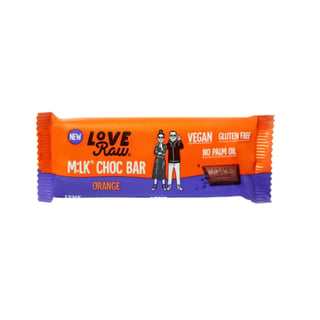 LoveRaw - M:Lk Choc Bar - Orange 30g
