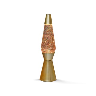 Lavalamp Rocket Goud-Glitter