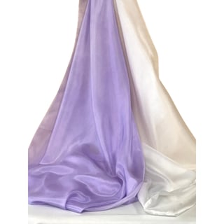 Zijden Hemeltje - Diverse Kleuren - Handgemaakt - Maat: 1.50 Hoog X 1.80 Breed - Kleur: Lila-Wit