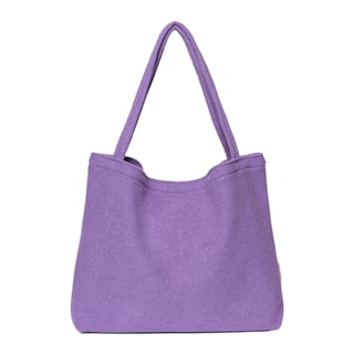 Lilac Wool Mom Bag - Lilac