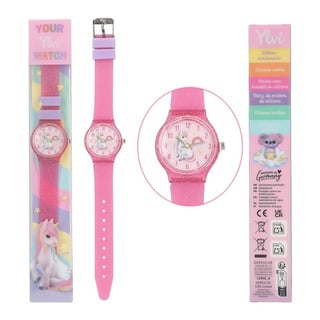 Ylvi Unicorn Horloge Roze