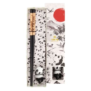 Chopsticks Met Pandabeer Oplegger in Giftbox