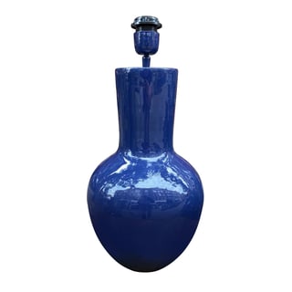 Tafel Lamp Indigo Blauw Metaal 25x48cm Geëmailleerd