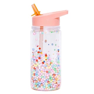 Petit Monkey Drinking Bottle Macaron Pops Soft Coral