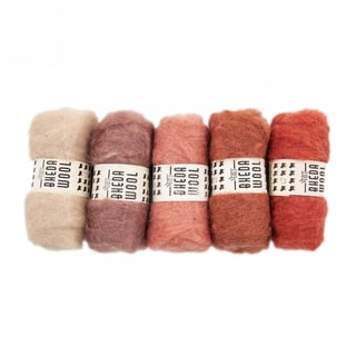 Bhedawool 25 Gram Set Van 5 Kleuren Terra (Witte Engel)