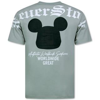 Oversized T Shirt Heren - T Shirt Heren Met Print - Funny Shirt - 700 - Grijs