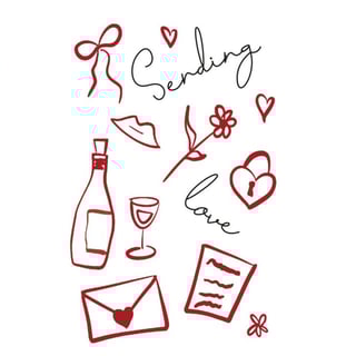 Context Cards Gevouwen Kaart- La Vie Est Belle Sending Love