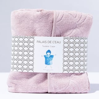 Peuter Poncho biokatoen - met logo mogelijk - Roze