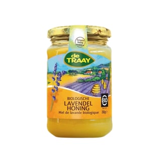 Biologische lavendelhoning Bulgarije 350g de Traay (crème) - 350g