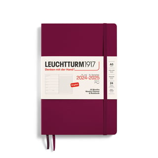 Leuchtturm 18 month diary softcover large 2024-2025 - Port Red