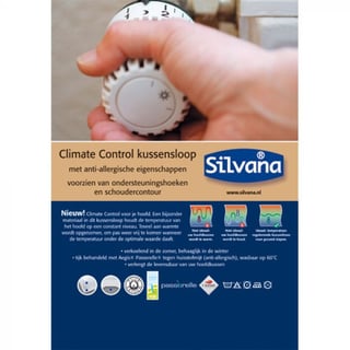 Silvana - Climate Controle Kussensloop Met Schoudercontour