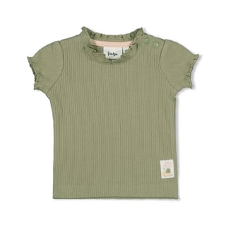 T-Shirt- Bloem with Love Groen