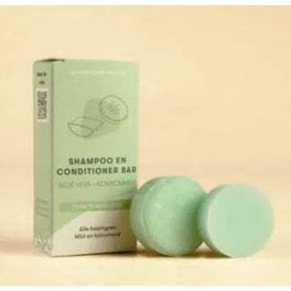 Mini Shampoo & Conditioner Bar Aloë Vera Komkommer