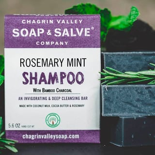 Chagrin Valley Rosemary Mint Charcoal Shampoo Bar