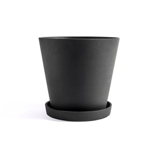 HAY Flowerpot with Saucer XXL Black