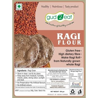 Gud 2 Eat Ragi Flour 500Gr