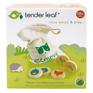Tender Leaf Toys Clever Cat Memory Game 20 Delig +18 Mnd