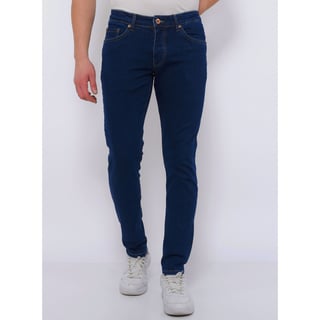 Nette Stretch Broek Heren Slim Fit -DC-057- Blauw