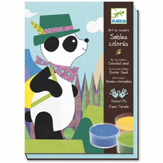 Djeco Gekleurd Zand Panda en Zijn Vriendjes